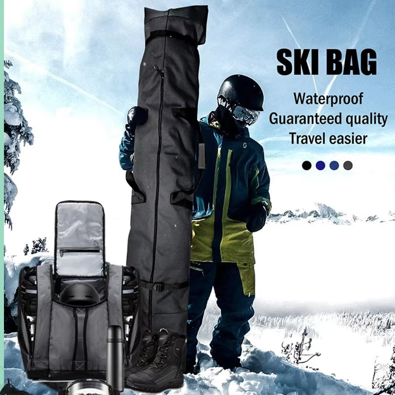 Snowboard Bag Large Capacity Ski Backpack Waterproof Ski Boots Outdoor Winter Ski Equipment Storage Bag Unisex Backpack